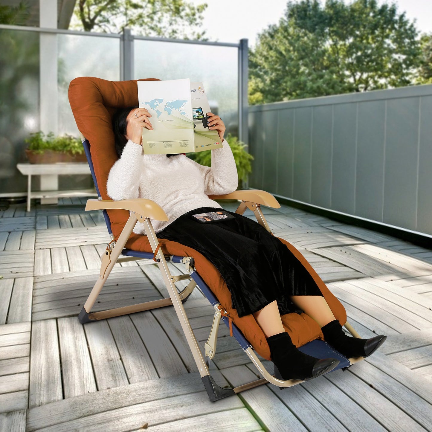 67x22in OR 71x22in Size Options Chaise Lounger Cushion Recliner Rocking Chair Sofa Mat Deck Chair Cushion