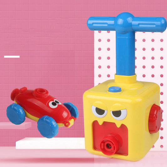 Power Balloon Launch Tower Toy Puzzle Education Inertia Air Power Balloon Car Science Experimen Toy For Children Gift
