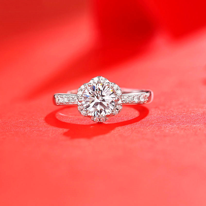 Female Ring Imitation Moissan Diamond Ring Female