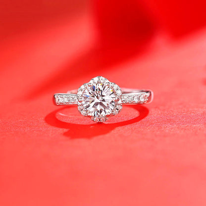 Female Ring Imitation Moissan Diamond Ring Female