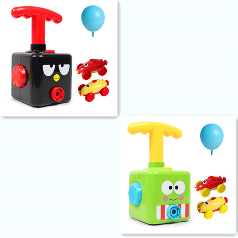 Power Balloon Launch Tower Toy Puzzle  Education Inertia Air Power Balloon Car Science Experimen Toy For Children Gift