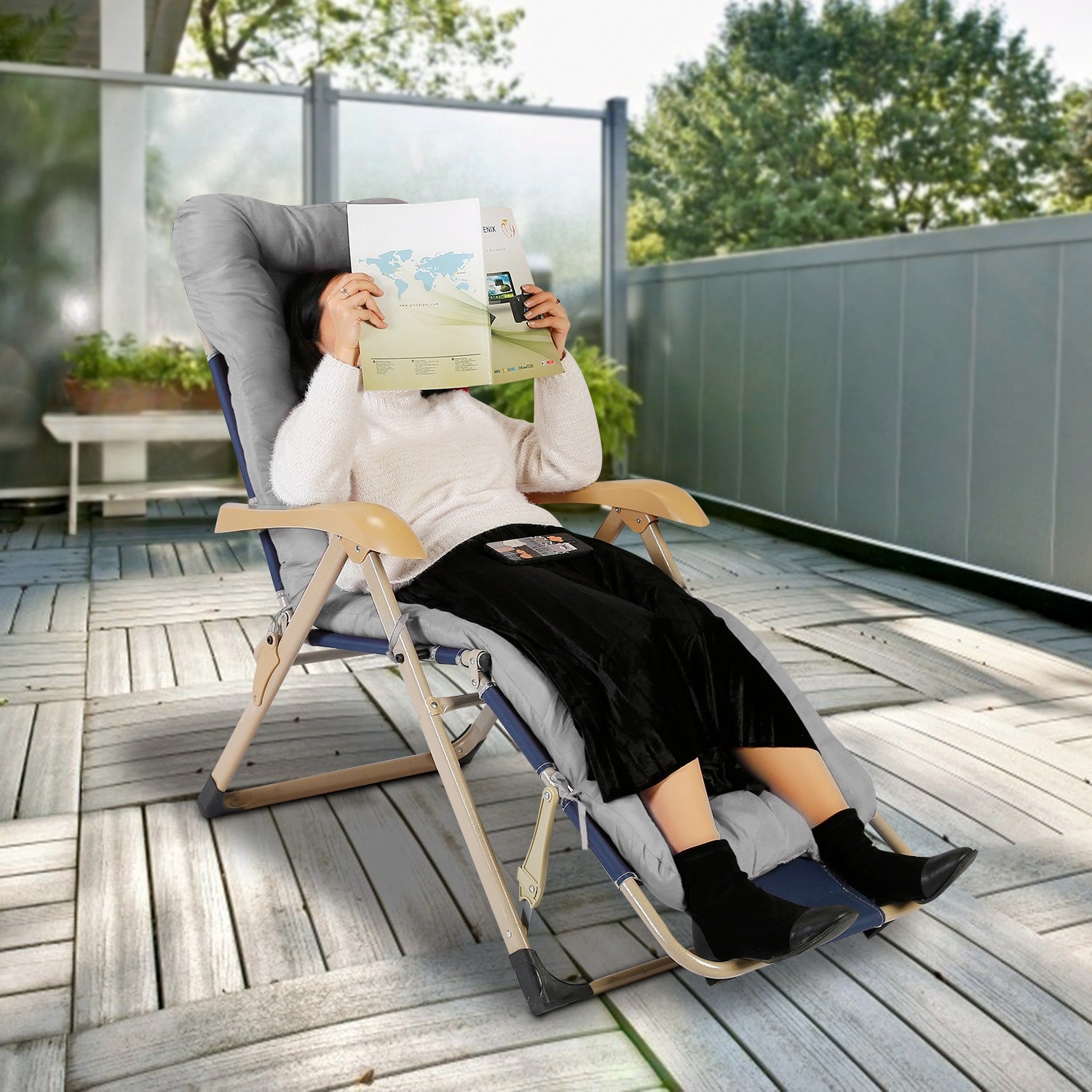 67x22in OR 71x22in Size Options Chaise Lounger Cushion Recliner Rocking Chair Sofa Mat Deck Chair Cushion