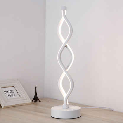 Spiral Acrylic Bedside Decorative Lamp