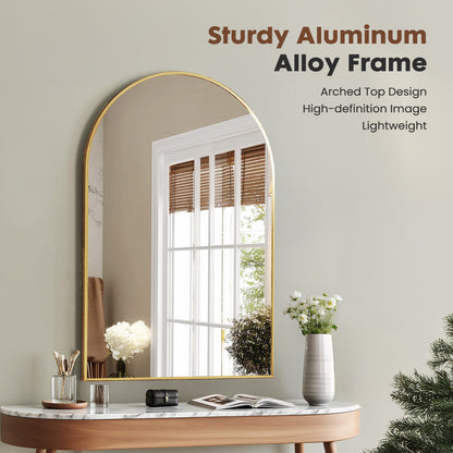 Bathroom Wall Mirror, Metal Frame Vanity Mirror For Bedroom, Entryway, Living Room