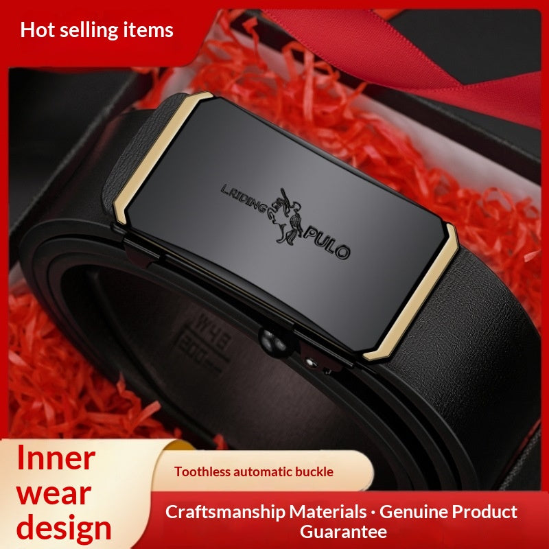 Automatic Buckle Trendy Business All-match Belt High-end Pants Belt