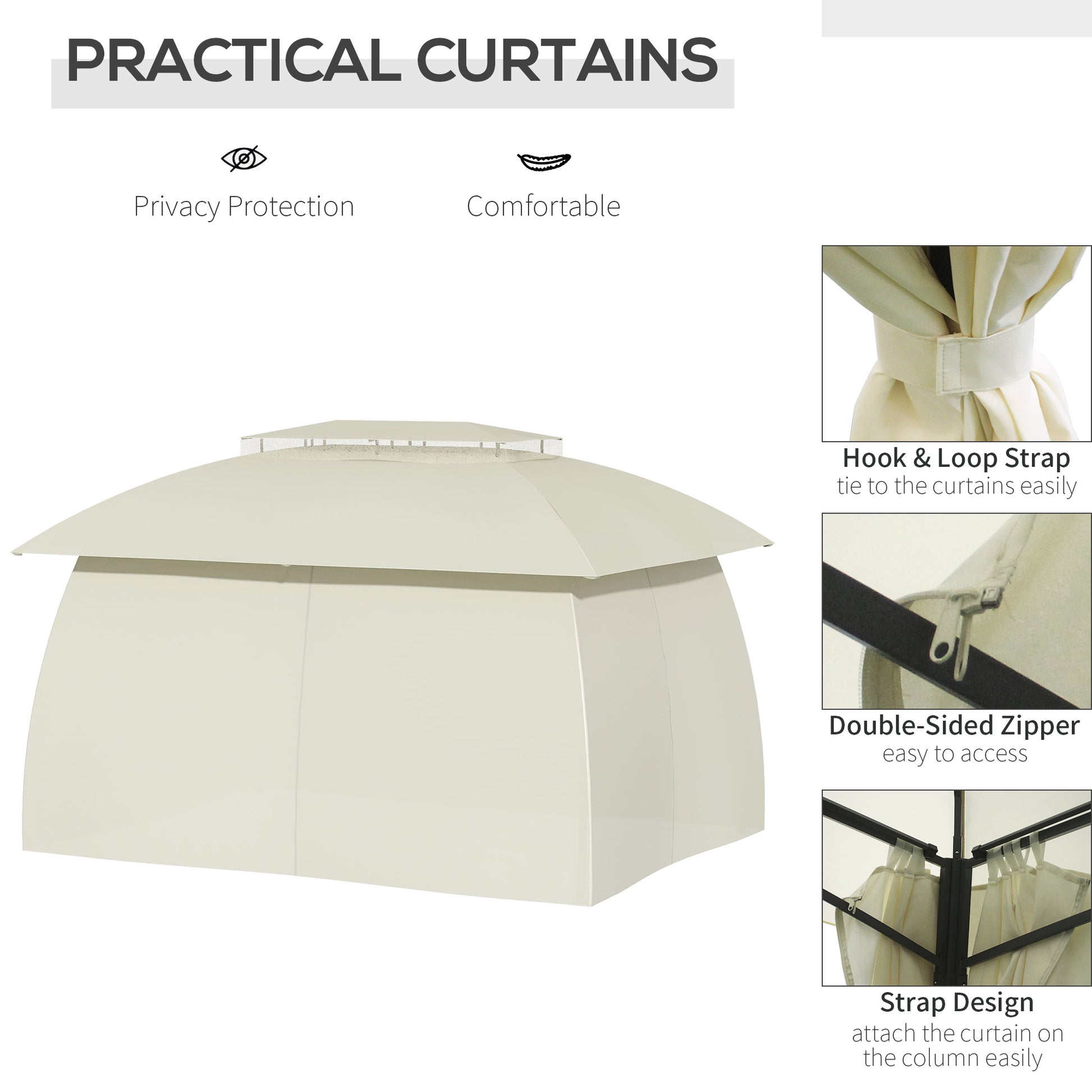 10' x 13' Outdoor Gazebo Patio Gazebo Canopy