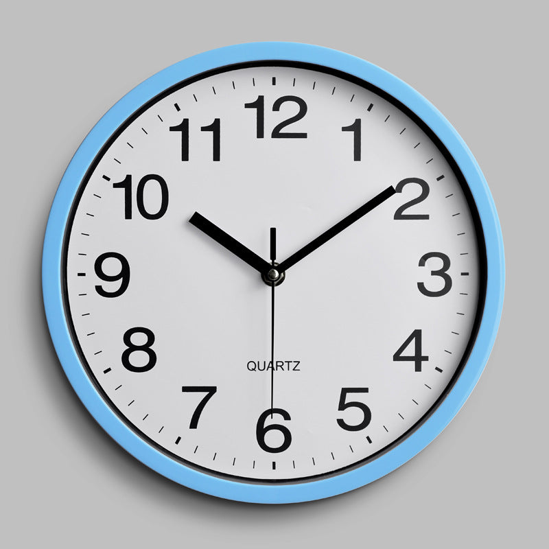 10 Inch 25CM Plastic Wall Clock Quartz Clock Bedroom Living Room Wall Clock