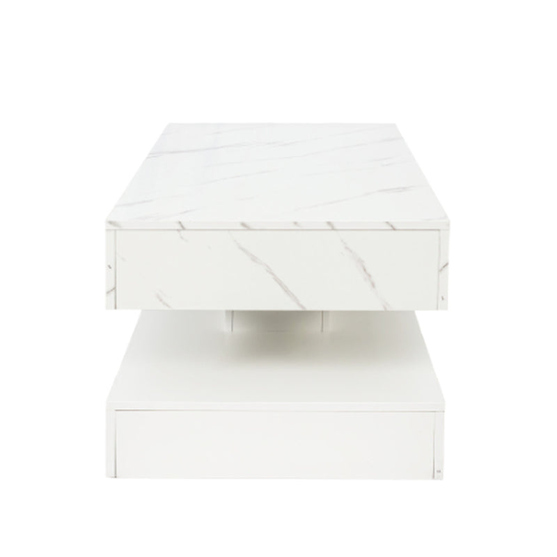 6.93IN High LED Coffee Table,Modern Coffee Table For Living Room,Living Room Tables,Large Living Room Furniture,LED Lights