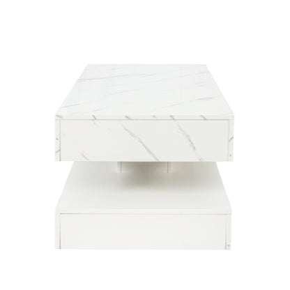 6.93IN High LED Coffee Table,Modern Coffee Table For Living Room,Living Room Tables,Large Living Room Furniture,LED Lights