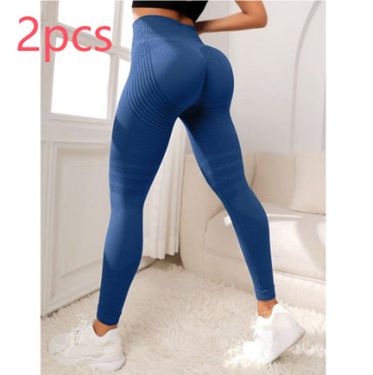 Line Hip Lifting Sport Women's High Waist Stretch Leggings