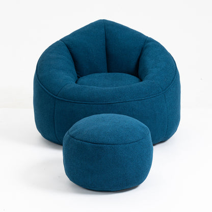 Bedding Bean Bag Sofa Chair High Pressure Foam Bean Bag Chair Material With Padded Foam Padding Compressed Bean Bag With Footrest