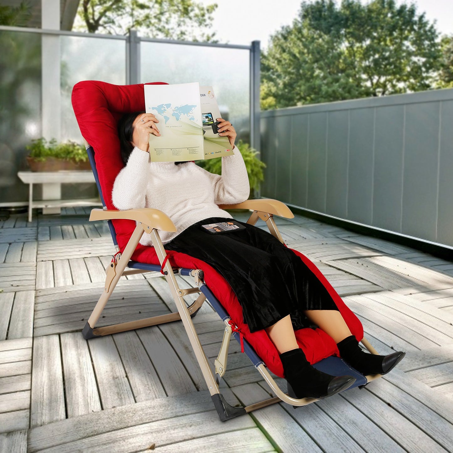 67x22in OR 71x22in Size Options Chaise Lounger Cushion Recliner Rocking Chair Sofa Mat Deck Chair Cushion