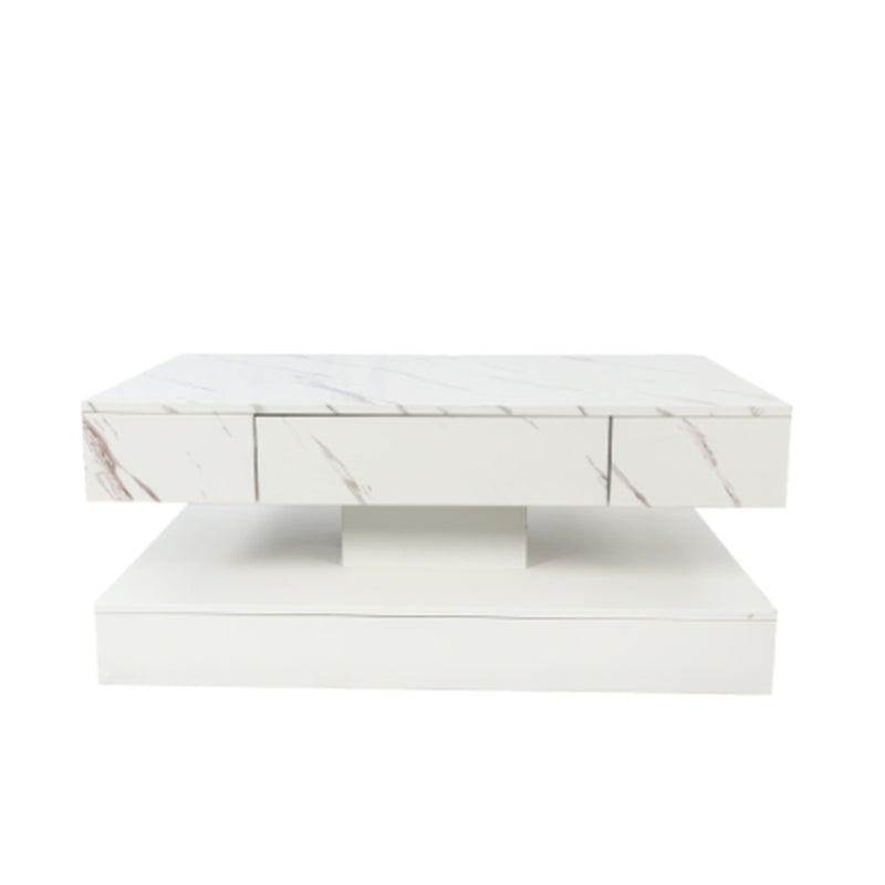 6.93IN High LED Coffee Table,Modern Coffee Table For Living Room,Living Room Tables,Large Living Room Furniture,LED Lights