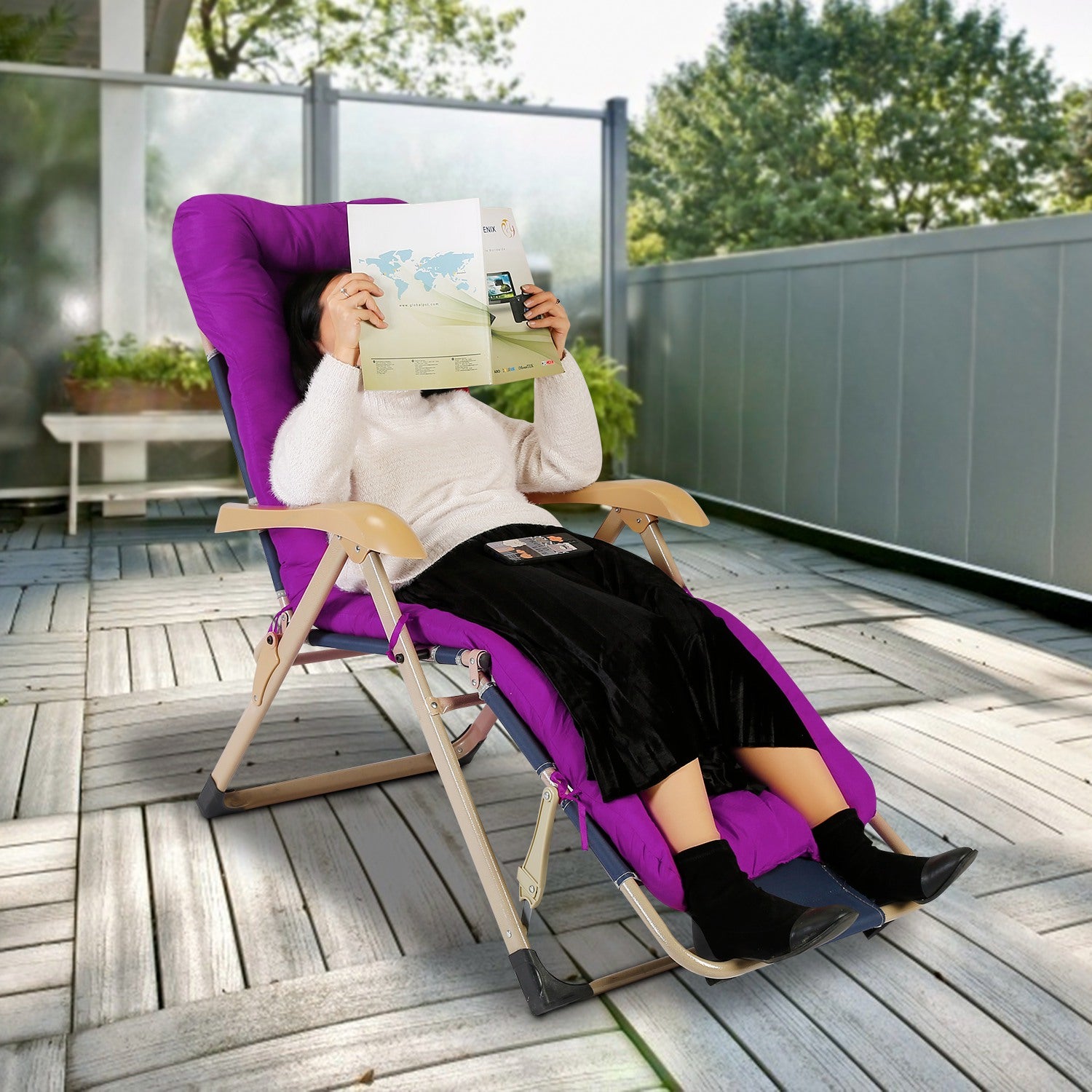 67x22in OR 71x22in Size Options Chaise Lounger Cushion Recliner Rocking Chair Sofa Mat Deck Chair Cushion