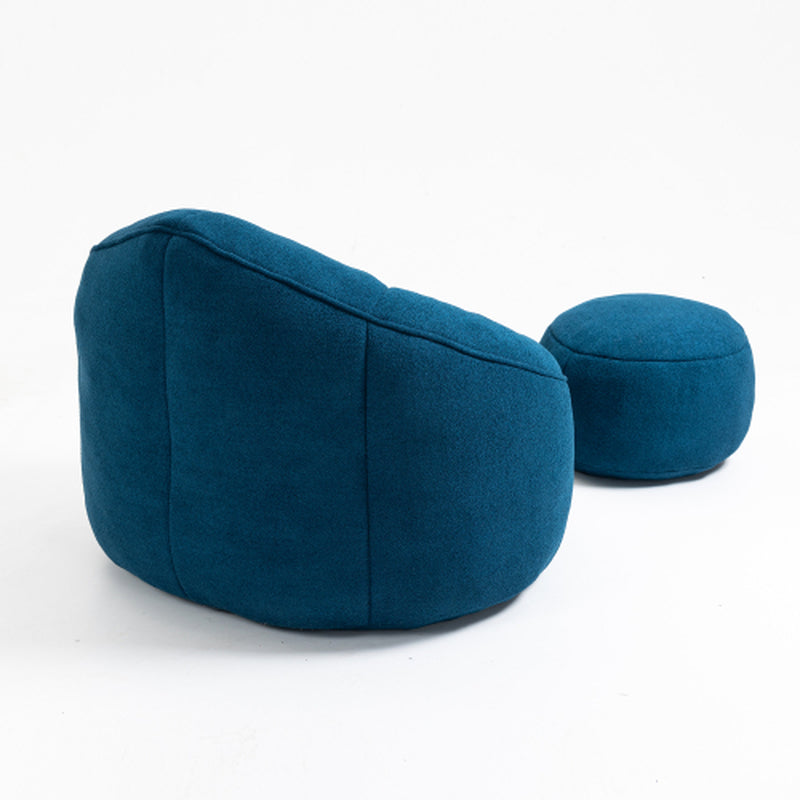 Bedding Bean Bag Sofa Chair High Pressure Foam Bean Bag Chair Material With Padded Foam Padding Compressed Bean Bag With Footrest