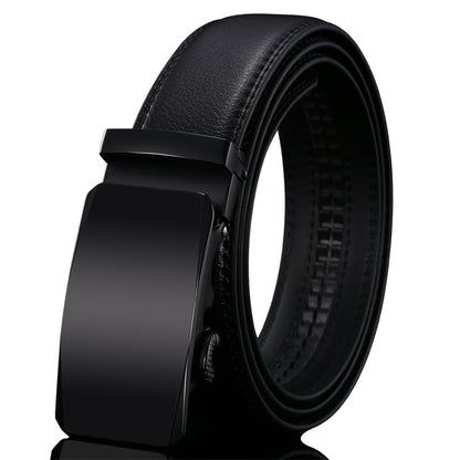 Mens Genuine Leather Belt With Automatic Buckle
