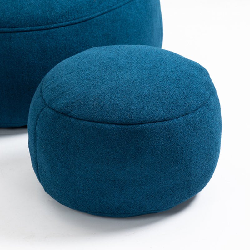 Bedding Bean Bag Sofa Chair High Pressure Foam Bean Bag Chair Material With Padded Foam Padding Compressed Bean Bag With Footrest