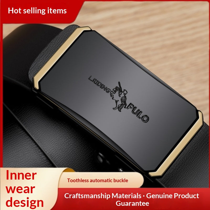 Automatic Buckle Trendy Business All-match Belt High-end Pants Belt