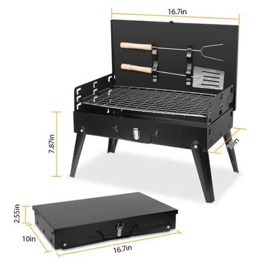 Outdoor Portable Foldable Charcoal Grill