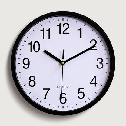 10 Inch 25CM Plastic Wall Clock Quartz Clock Bedroom Living Room Wall Clock