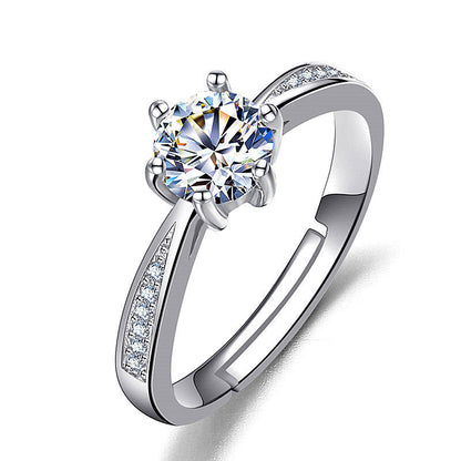 Female Ring Imitation Moissan Diamond Ring Female