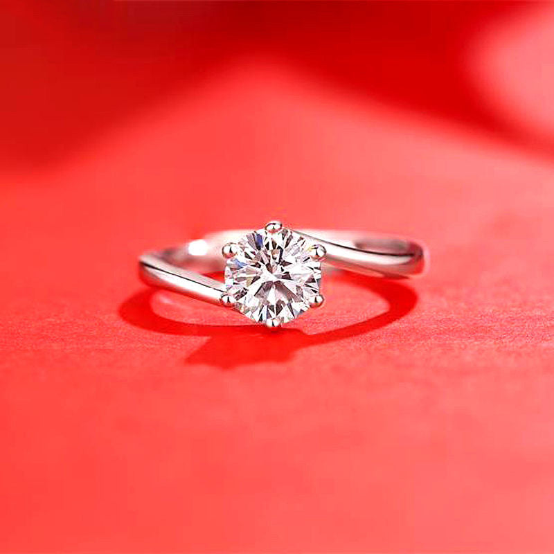 Female Ring Imitation Moissan Diamond Ring Female