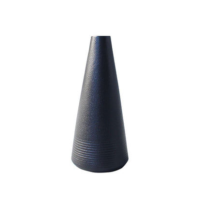 Black Ceramic Vase New Chinese-style Home Decor Piece