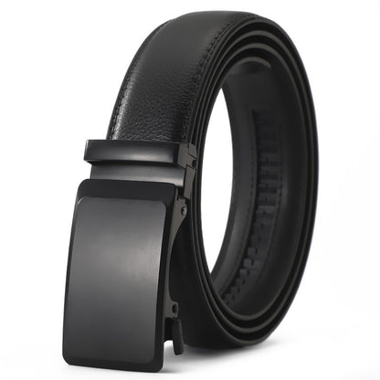 Mens Genuine Leather Belt With Automatic Buckle