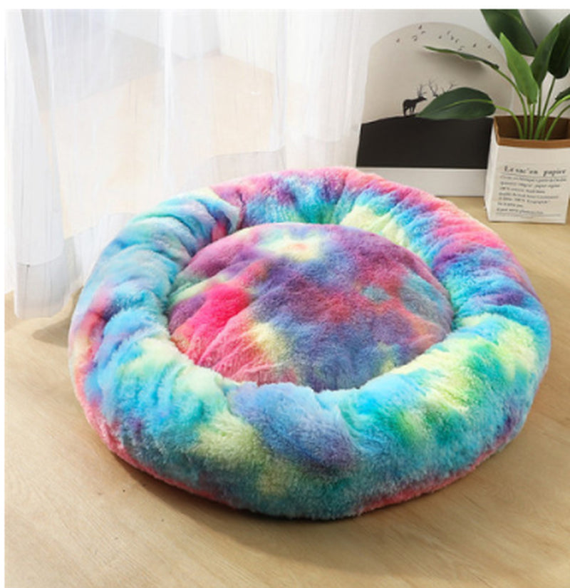 Dog Beds For Small Dogs Round Plush Cat Litter Kennel Pet Nest Mat Puppy Beds