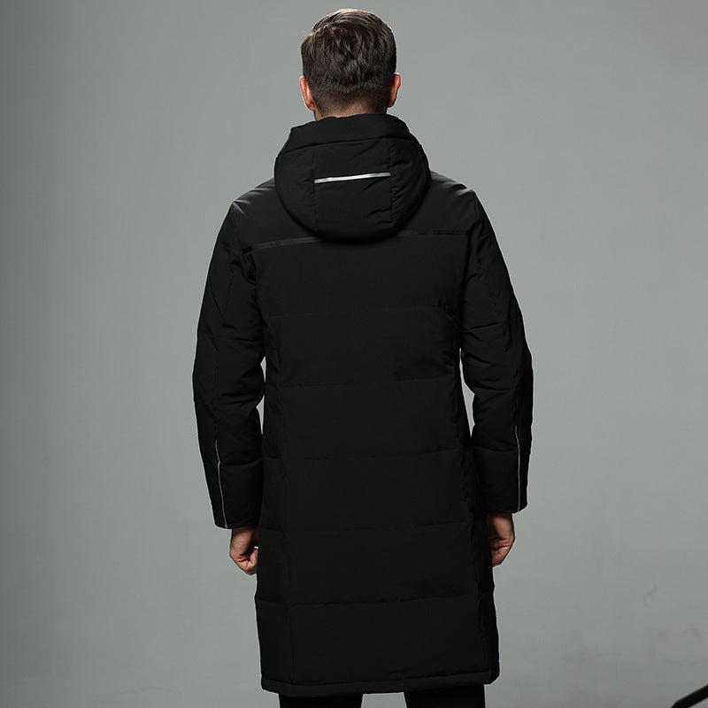 New Down Jacket Men's Mid-length Winter Thick Coat