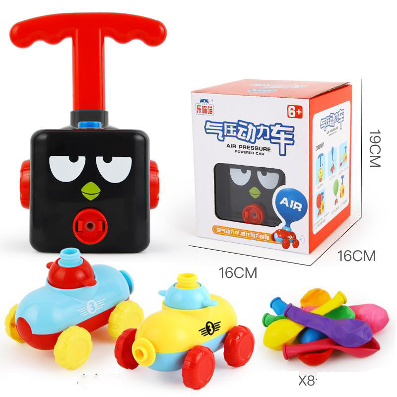 Power Balloon Launch Tower Toy Puzzle  Education Inertia Air Power Balloon Car Science Experimen Toy For Children Gift