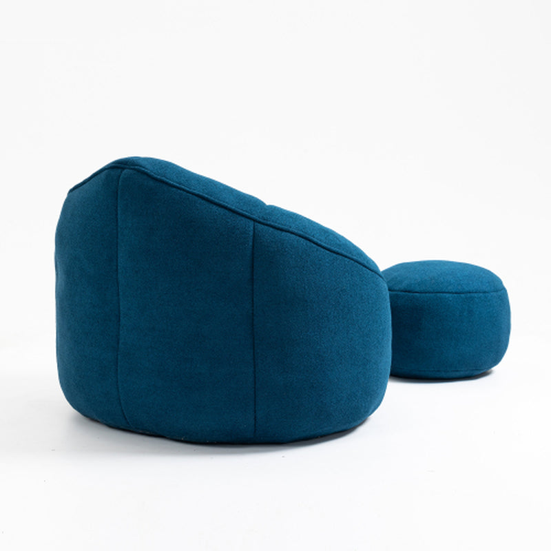 Bedding Bean Bag Sofa Chair High Pressure Foam Bean Bag Chair Material With Padded Foam Padding Compressed Bean Bag With Footrest