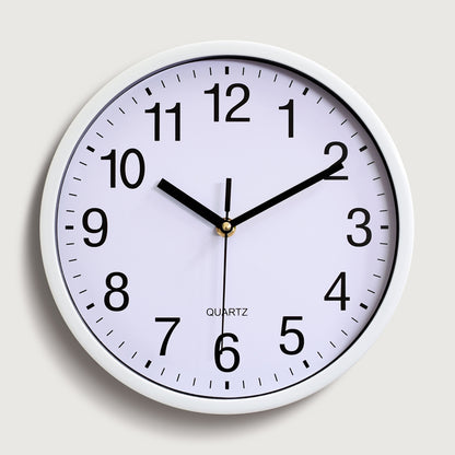 10 Inch 25CM Plastic Wall Clock Quartz Clock Bedroom Living Room Wall Clock