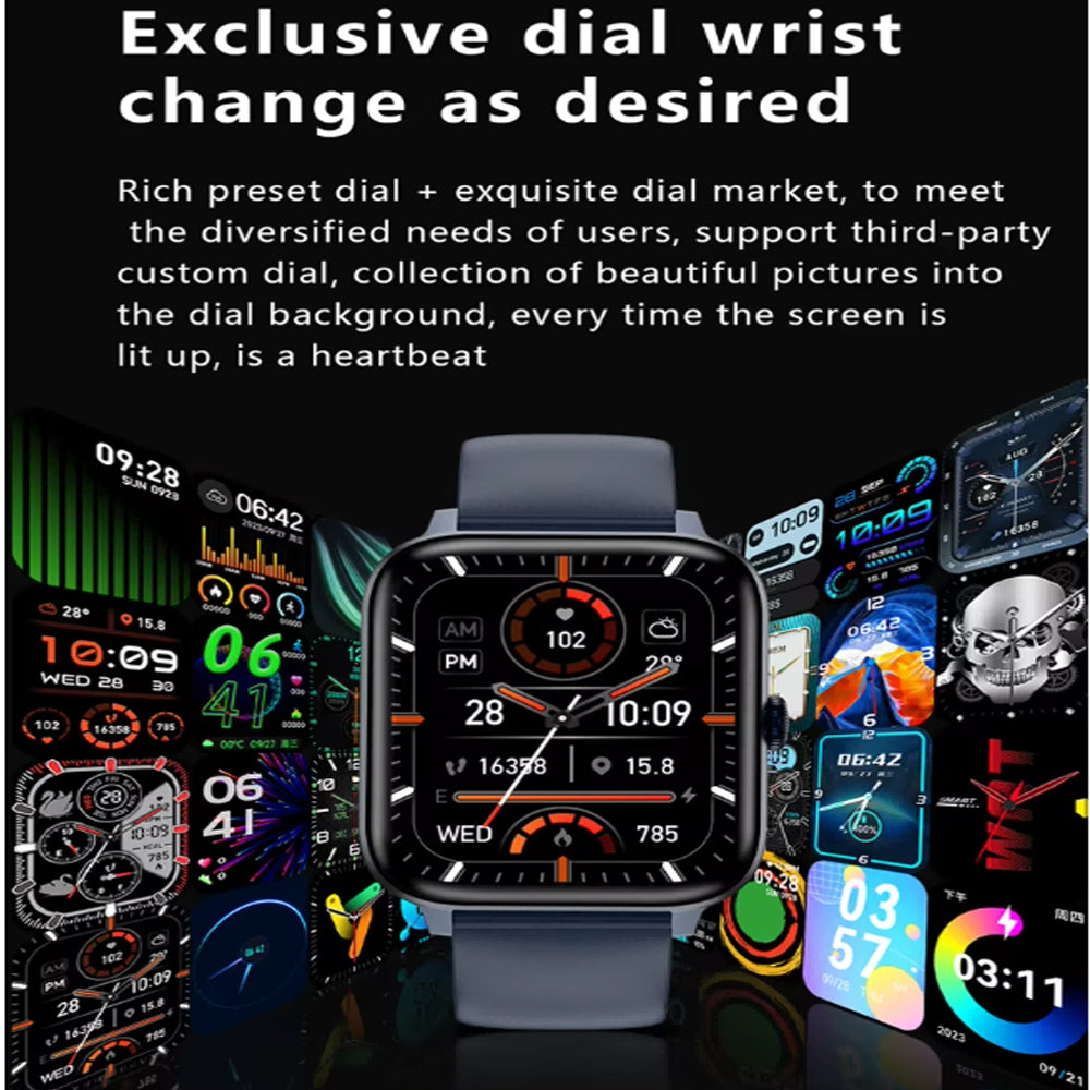 SmartWatch Men Women1.83inch BT Face Heart Rate Fitness Tracker