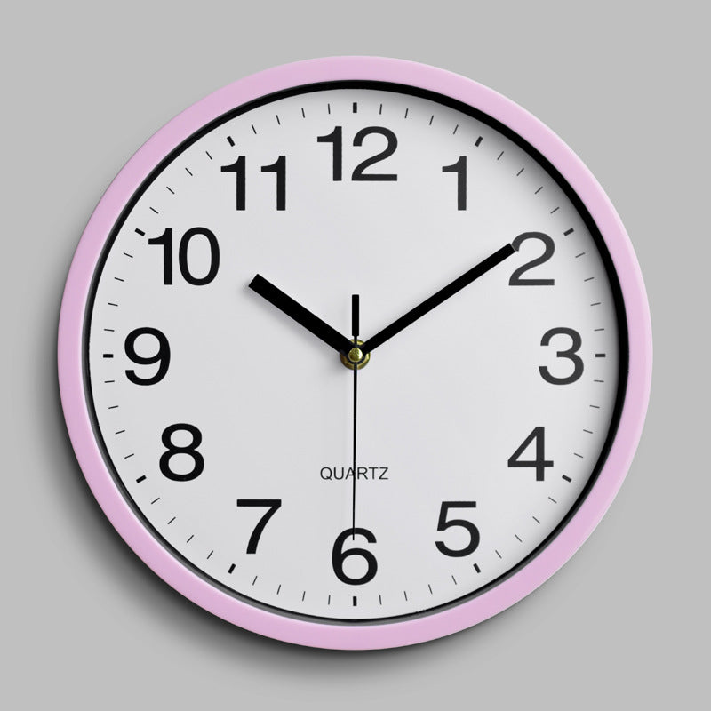 10 Inch 25CM Plastic Wall Clock Quartz Clock Bedroom Living Room Wall Clock