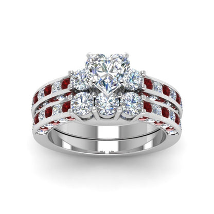 Men's And Women's Couple Rings With Zircon