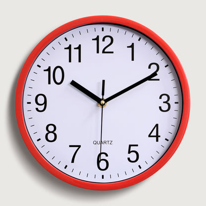 10 Inch 25CM Plastic Wall Clock Quartz Clock Bedroom Living Room Wall Clock